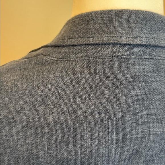 Anthropologie Vintage Washed Blazer Size 8 Navy - Picture 9 of 9